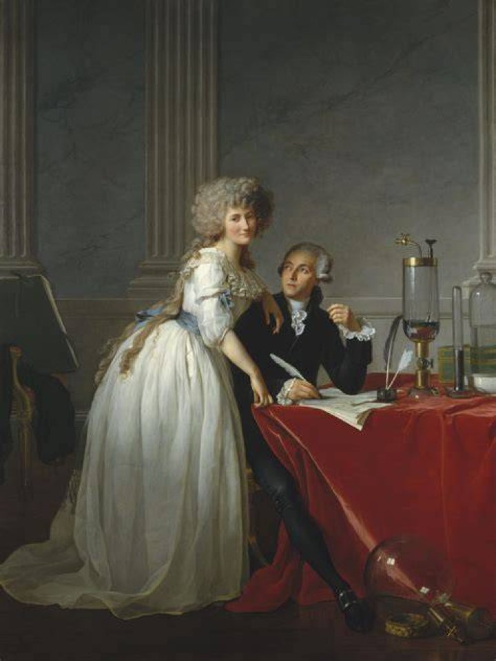 Lavoisier and his wife, 1788 Stock Image C041/9960 Science Photo