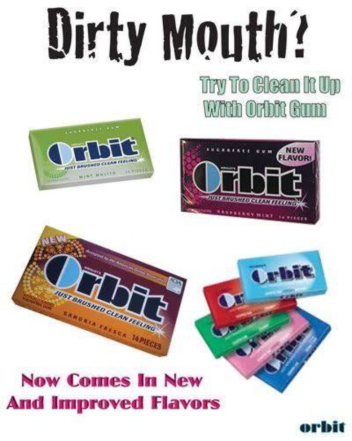 Orbit Dirty Mouth Commercial Cootie Queen Lint Licker Etsy