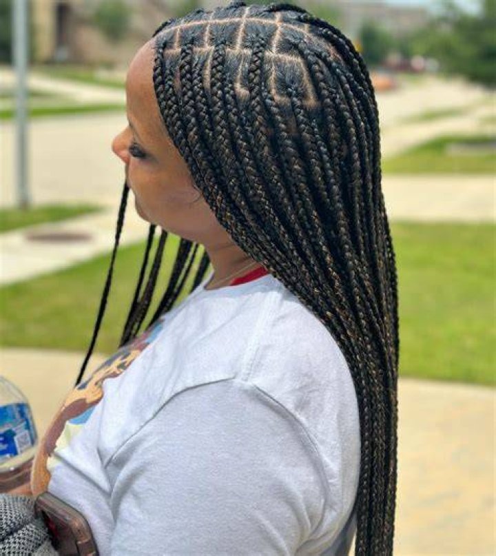 Waist Length Knotless Braids Braids with curls, Braiding hair colors